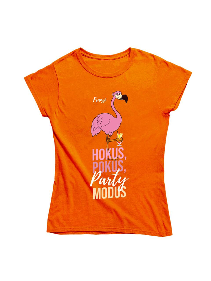 HOKUS POKUS PARTY MODUS SHIRT | PARTY NAME/WUNSCHNAME | FLAMINGO SHIRT MIT DEINEM NAMEN, DEINEM DRINK & DEINEM MODUS | PARTY T-SHIRT INDIVIDUALISIERBAR/PERSONALISIERBAR - SH