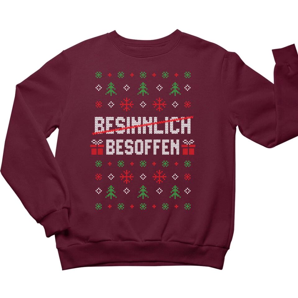 Besinnlich Besoffen - Ugly Sweater - Pullover, Hoodies, T-Shirts - Words on Shirts