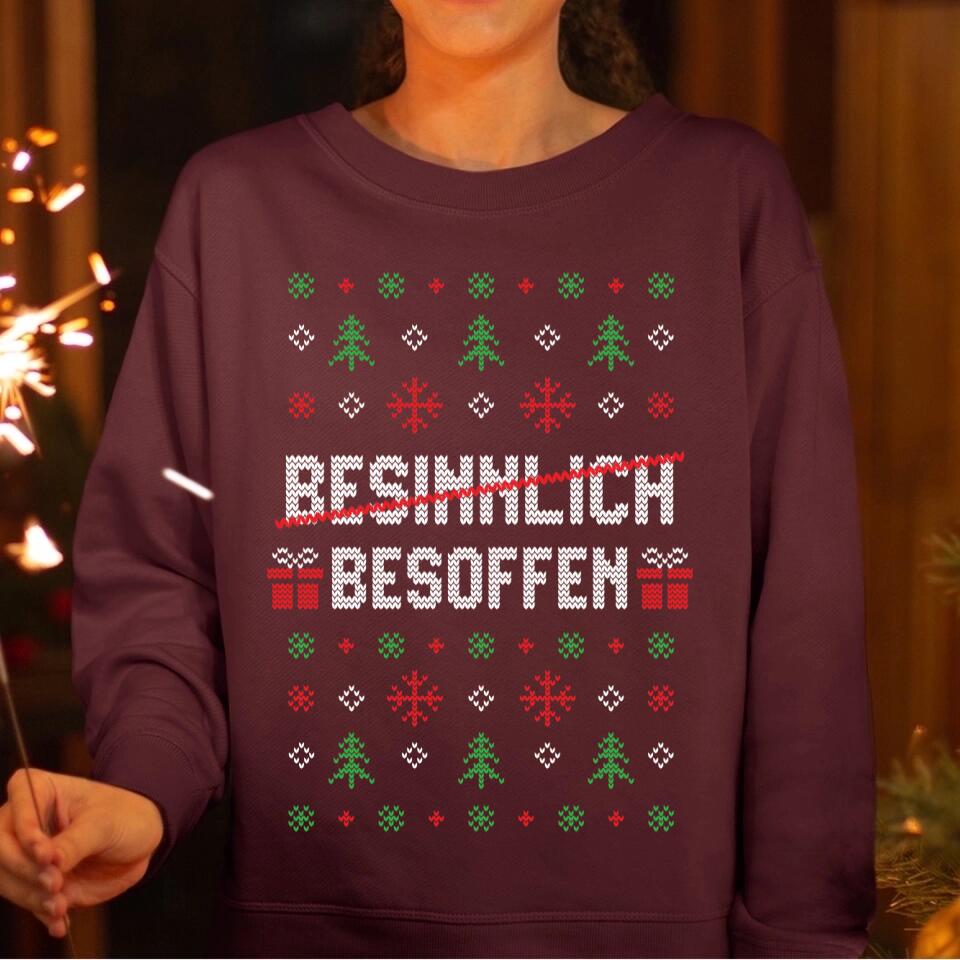 Besinnlich Besoffen - Ugly Sweater - Pullover, Hoodies, T-Shirts