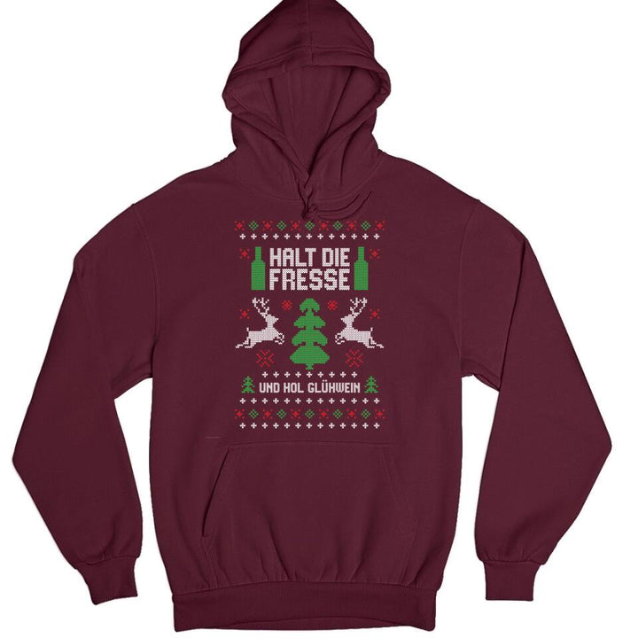 Halt die Fresse und hol Glühwein - Ugly Sweater - Pullover, Hoodies, T-Shirts