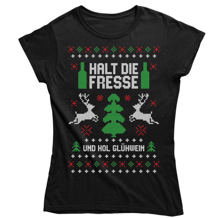 Halt die Fresse und hol Glühwein - Ugly Sweater - Pullover, Hoodies, T-Shirts