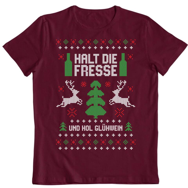 Halt die Fresse und hol Glühwein - Ugly Sweater - Pullover, Hoodies, T-Shirts