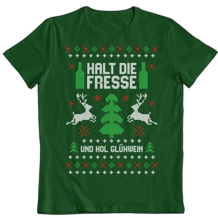 Halt die Fresse und hol Glühwein - Ugly Sweater - Pullover, Hoodies, T-Shirts