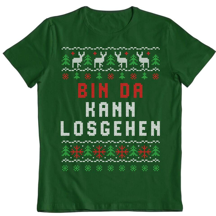 Bin da. Kann losgehen - Ugly Sweater - Pullover, Hoodies, T-Shirts