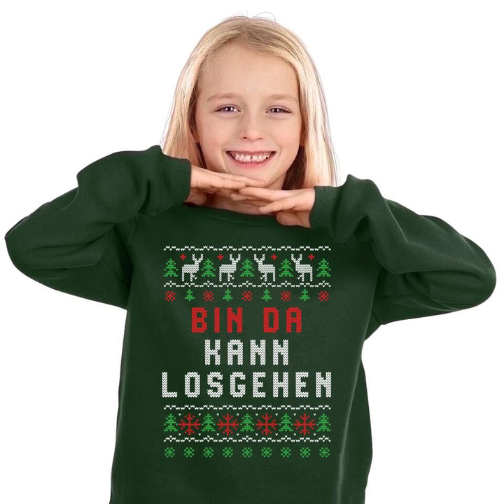 Bin da. Kann losgehen - Ugly Sweater - Pullover, Hoodies, T-Shirts