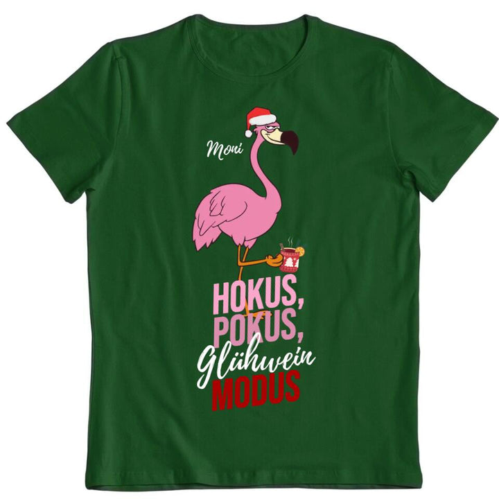 Flamingo - Hokus Pokus Modus - Pullover, Hoodies, T-Shirts - mit deinem Namen, dein Drink und deinem Text - personalisierbar & individuell - Weihnachten X-MAS