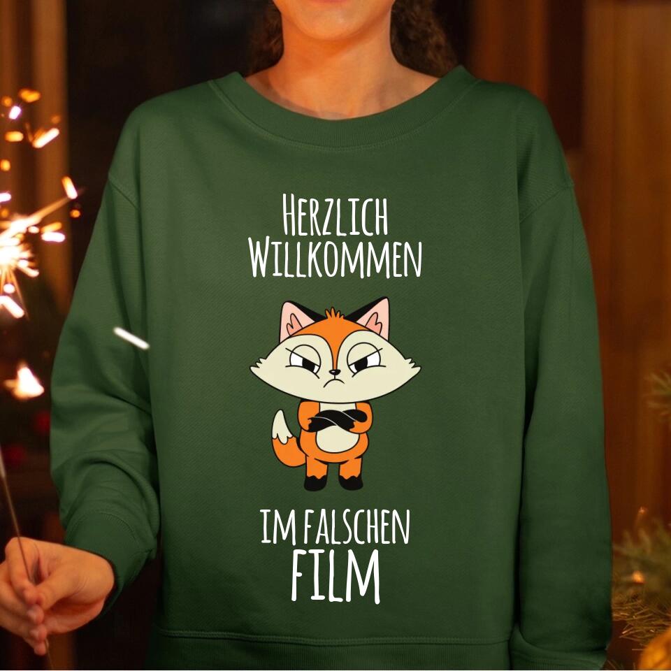 Herzlich willkommen im falschen Film - personalisierbar - T-Shirt, Hoodie, Pullover, Kids T-Shirt - schlechte Laune Collection