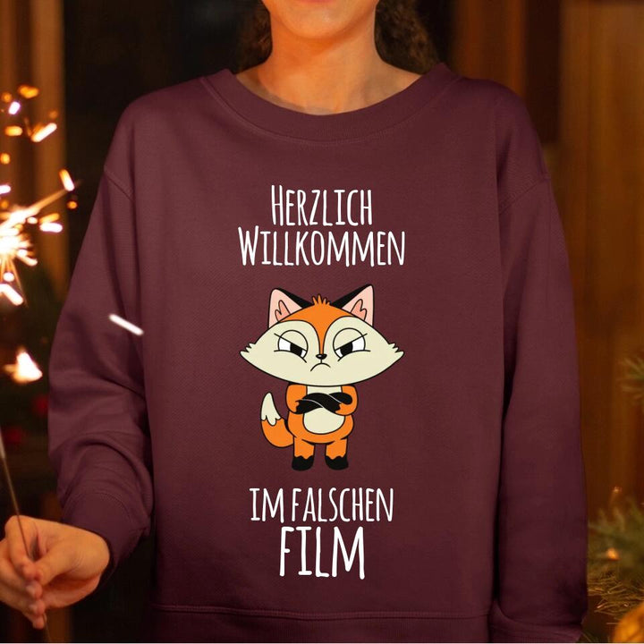 Herzlich willkommen im falschen Film - personalisierbar - T-Shirt, Hoodie, Pullover, Kids T-Shirt - schlechte Laune Collection