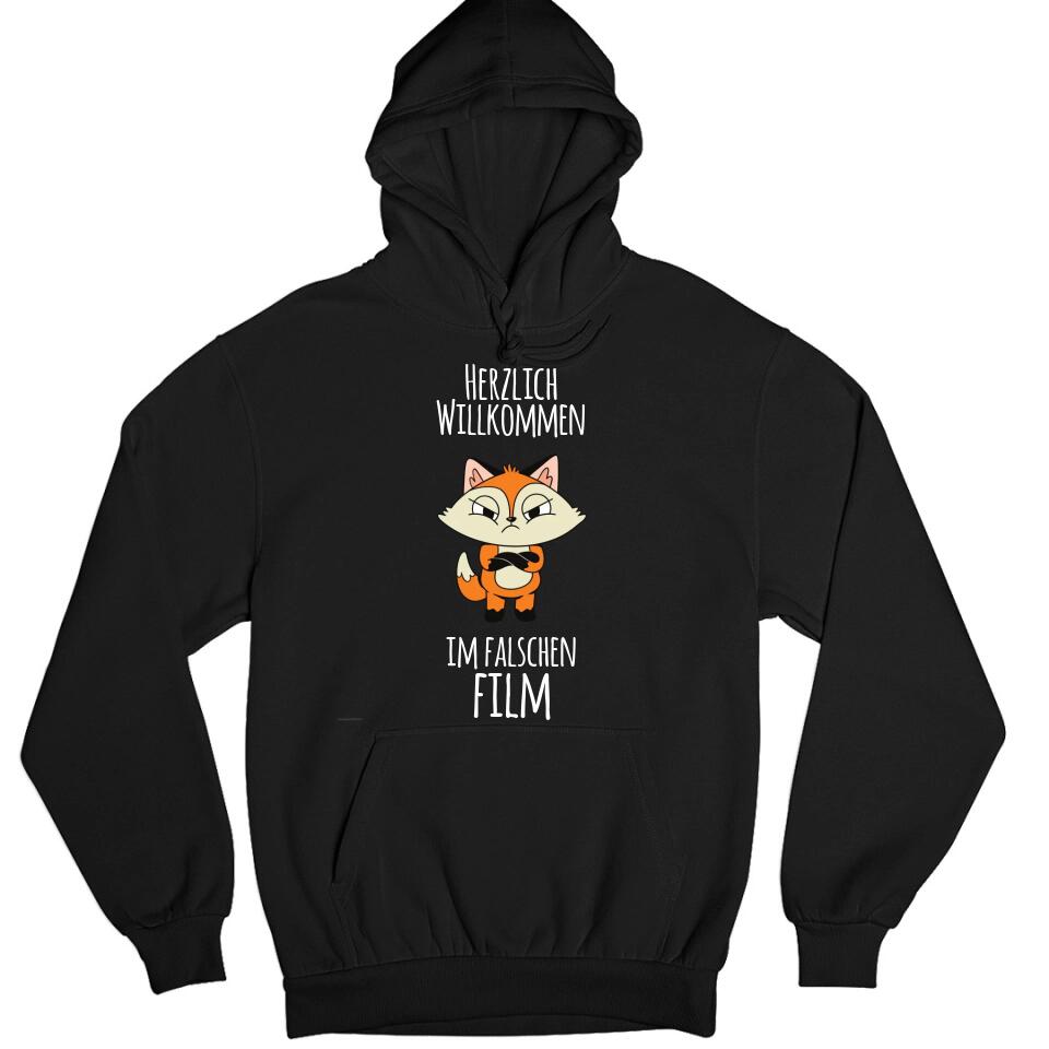 Herzlich willkommen im falschen Film - personalisierbar - T-Shirt, Hoodie, Pullover, Kids T-Shirt - schlechte Laune Collection