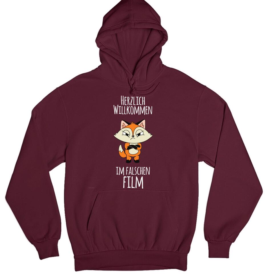 Herzlich willkommen im falschen Film - personalisierbar - T-Shirt, Hoodie, Pullover, Kids T-Shirt - schlechte Laune Collection