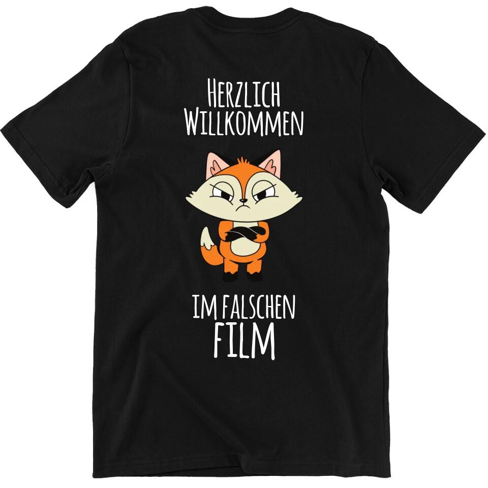 Herzlich willkommen im falschen Film - personalisierbar - T-Shirt, Hoodie, Pullover, Kids T-Shirt - schlechte Laune Collection