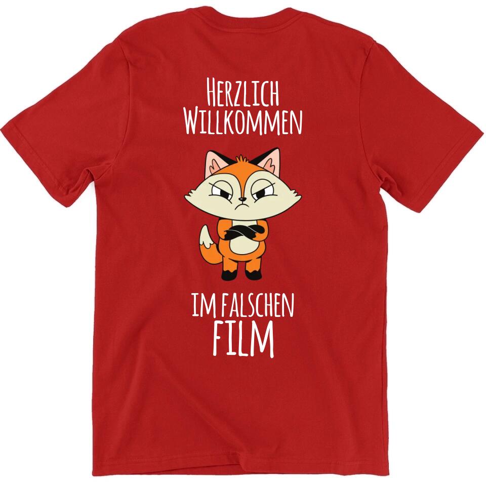 Herzlich willkommen im falschen Film - personalisierbar - T-Shirt, Hoodie, Pullover, Kids T-Shirt - schlechte Laune Collection