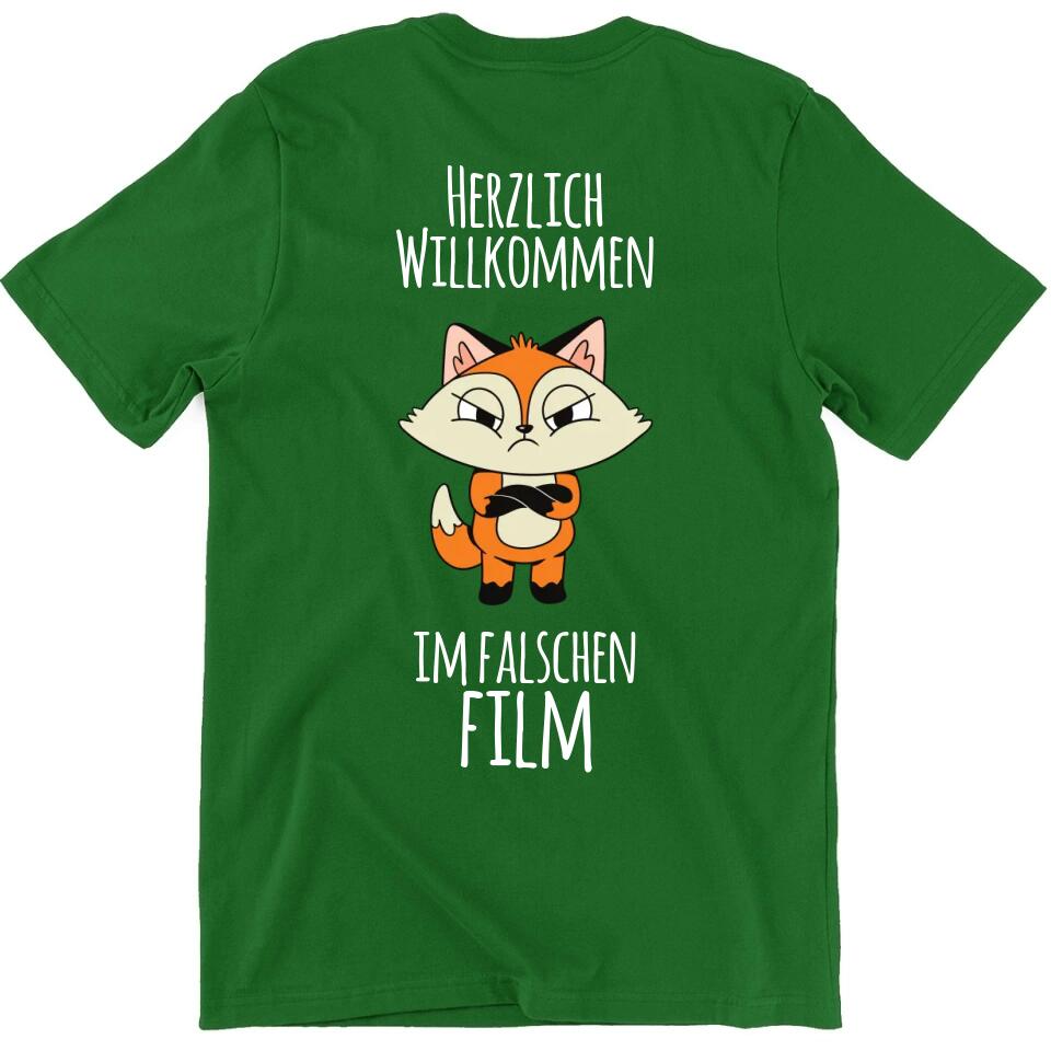 Herzlich willkommen im falschen Film - personalisierbar - T-Shirt, Hoodie, Pullover, Kids T-Shirt - schlechte Laune Collection