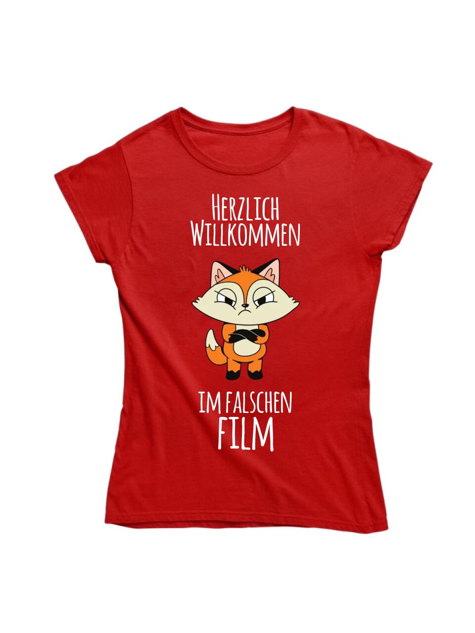 Herzlich willkommen im falschen Film - personalisierbar - T-Shirt, Hoodie, Pullover, Kids T-Shirt - schlechte Laune Collection