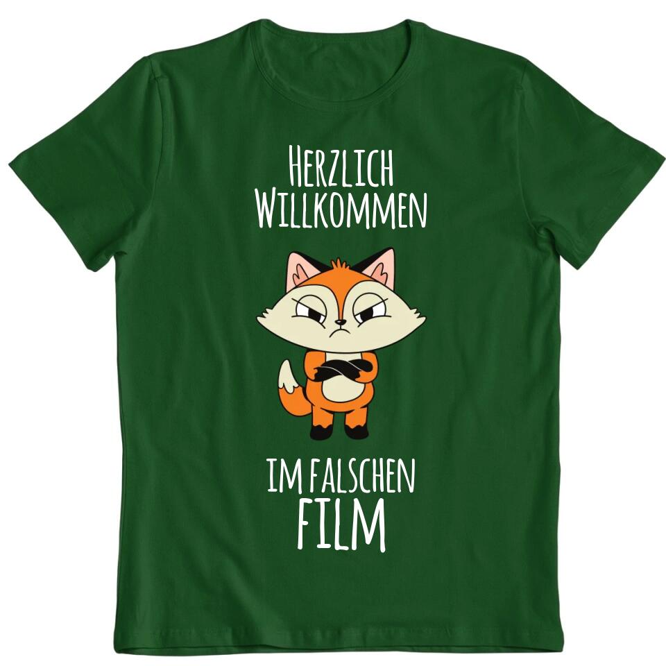 Herzlich willkommen im falschen Film - personalisierbar - T-Shirt, Hoodie, Pullover, Kids T-Shirt - schlechte Laune Collection