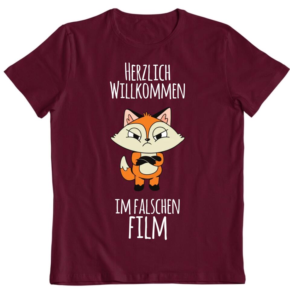 Herzlich willkommen im falschen Film - personalisierbar - T-Shirt, Hoodie, Pullover, Kids T-Shirt - schlechte Laune Collection