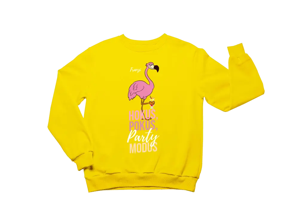 HOKUS POKUS PARTY MODUS SHIRT | PARTY NAME/WUNSCHNAME | FLAMINGO SHIRT MIT DEINEM NAMEN, DEINEM DRINK & DEINEM MODUS | PARTY T-SHIRT INDIVIDUALISIERBAR/PERSONALISIERBAR - SH