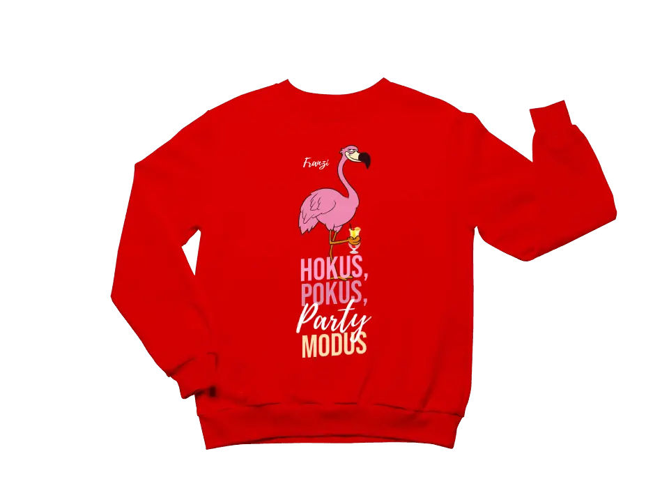 HOKUS POKUS PARTY MODUS SHIRT | PARTY NAME/WUNSCHNAME | FLAMINGO SHIRT MIT DEINEM NAMEN, DEINEM DRINK & DEINEM MODUS | PARTY T-SHIRT INDIVIDUALISIERBAR/PERSONALISIERBAR - SH