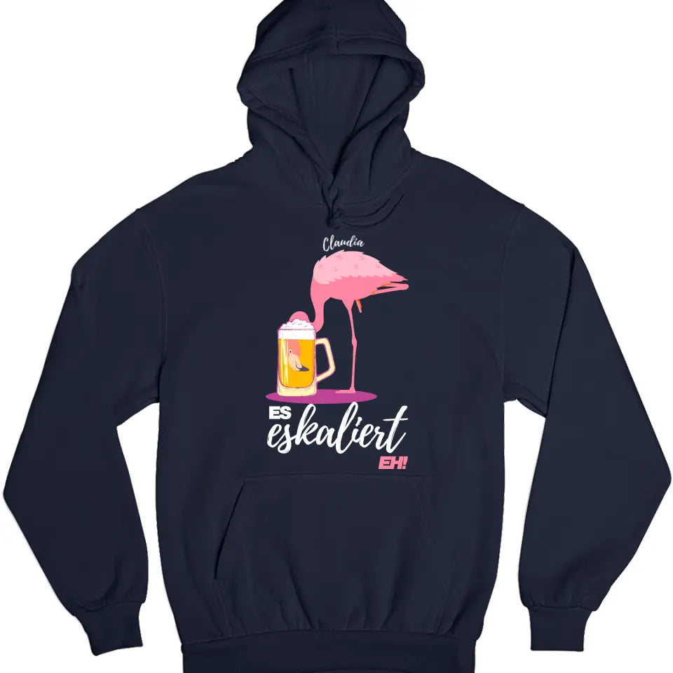 Es Eskaliert Eh - Party Flamingo Shirt mit Deinem Namen | Party T-Shirt Personalisierbar - Malle Mallorca Shirt