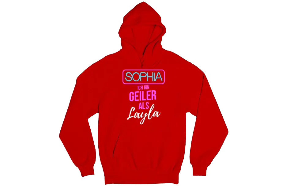 GEILER ALS LAYLA | SHIRT MIT DEINEM NAMEN | PARTY T-SHIRT INDIVIDUALISIERBAR/PERSONALISIERBAR - SH