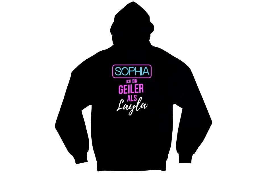 GEILER ALS LAYLA | SHIRT MIT DEINEM NAMEN | PARTY T-SHIRT INDIVIDUALISIERBAR/PERSONALISIERBAR - SH