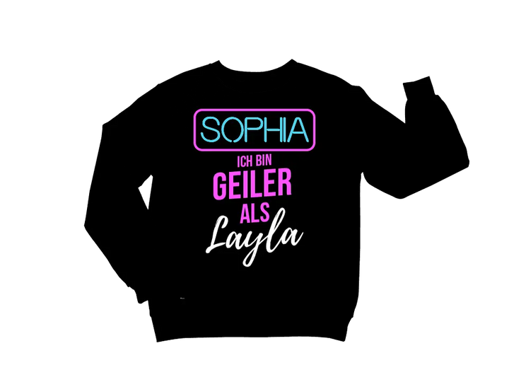 GEILER ALS LAYLA | SHIRT MIT DEINEM NAMEN | PARTY T-SHIRT INDIVIDUALISIERBAR/PERSONALISIERBAR - SH