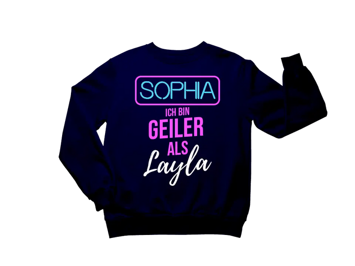 GEILER ALS LAYLA | SHIRT MIT DEINEM NAMEN | PARTY T-SHIRT INDIVIDUALISIERBAR/PERSONALISIERBAR - SH