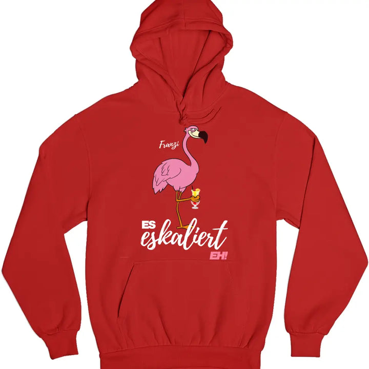 Es Eskaliert Eh - Party Name/Wunschname - Flamingo Shirt mit Deinem Namen - Party T-Shirt Individualisierbar/Personalisierbar