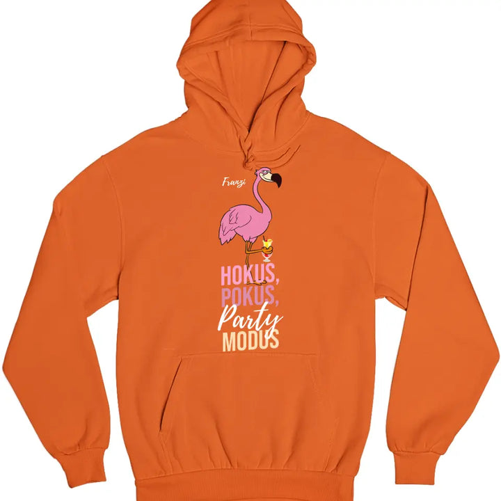 HOKUS POKUS PARTY MODUS SHIRT | PARTY NAME/WUNSCHNAME | FLAMINGO SHIRT MIT DEINEM NAMEN, DEINEM DRINK & DEINEM MODUS | PARTY T-SHIRT INDIVIDUALISIERBAR/PERSONALISIERBAR - SH