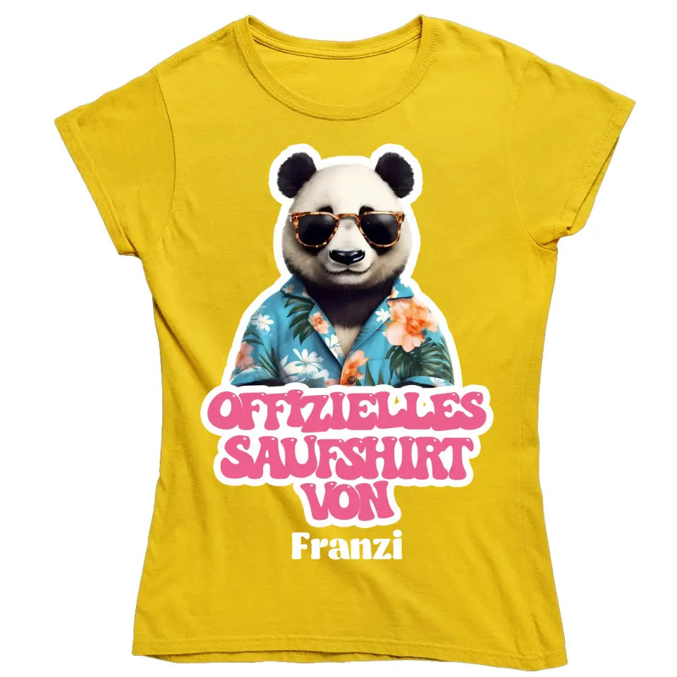 Offizielles Saufshirt von... - personalisiertes Malle Shirt mit Name - Llama, Katze, Bär, Panda, Flamingo - Retro Vintage Mallorca T-Shirt - Words on Shirts