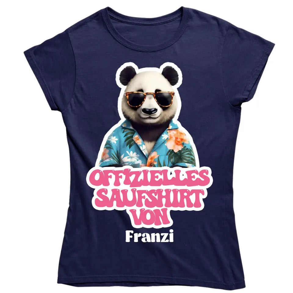 Offizielles Saufshirt von... - personalisiertes Malle Shirt mit Name - Llama, Katze, Bär, Panda, Flamingo - Retro Vintage Mallorca T-Shirt