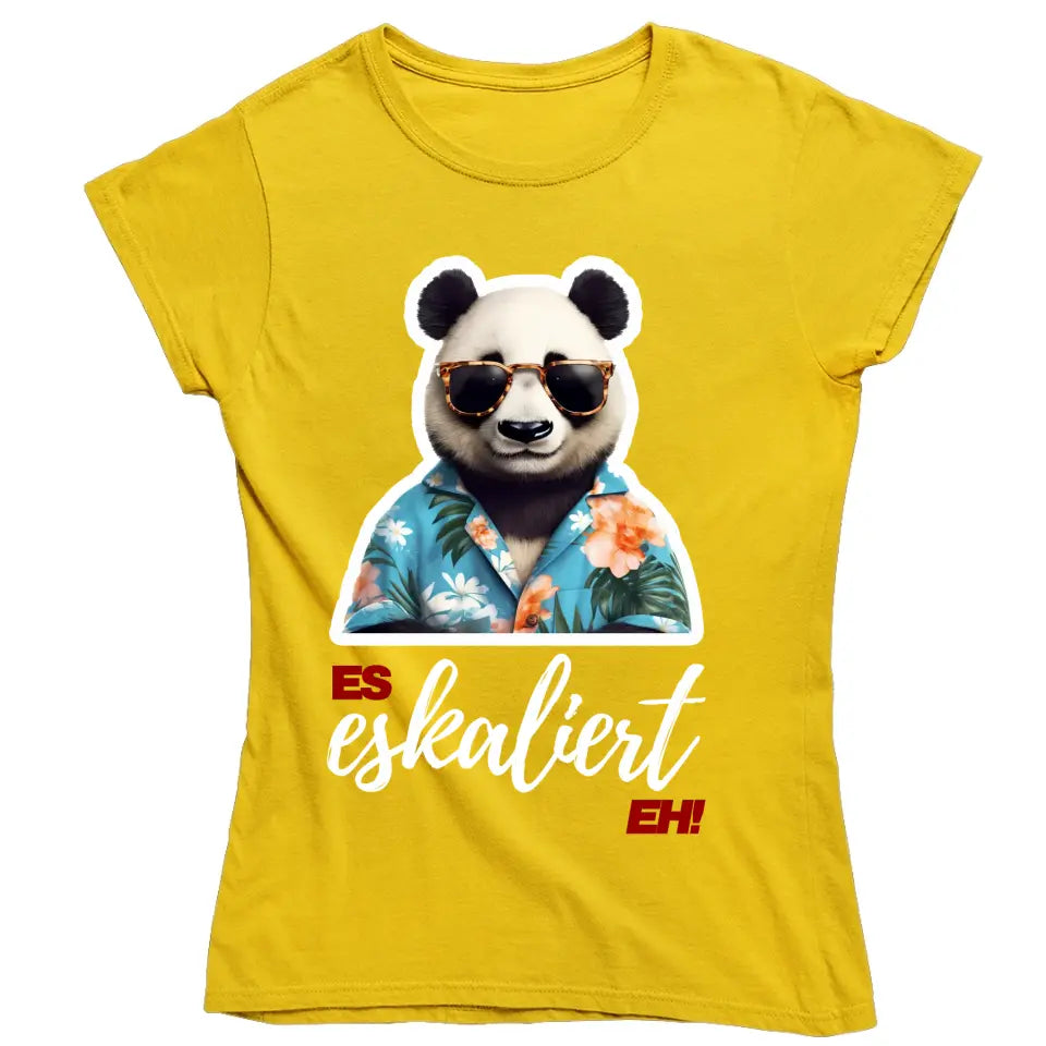 Es Eskaliert Eh - personalisiertes Malle Shirt mit Name - Llama, Katze, Bär, Panda, Flamingo - Mallorca T-Shirt