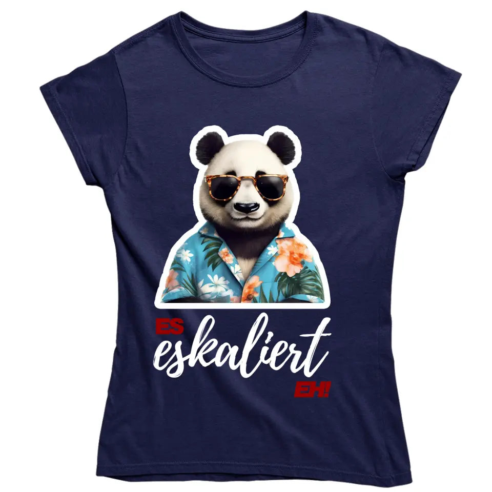 Es Eskaliert Eh - personalisiertes Malle Shirt mit Name - Llama, Katze, Bär, Panda, Flamingo - Mallorca T-Shirt