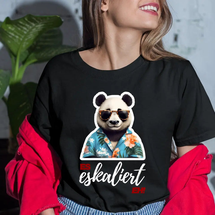Es Eskaliert Eh - personalisiertes Malle Shirt mit Name - Llama, Katze, Bär, Panda, Flamingo - Mallorca T-Shirt