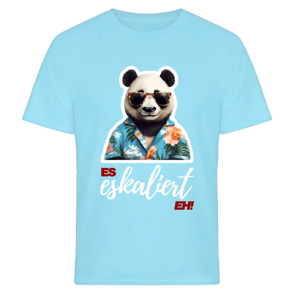 Es Eskaliert Eh - personalisiertes Malle Shirt mit Name - Llama, Katze, Bär, Panda, Flamingo - Mallorca T-Shirt