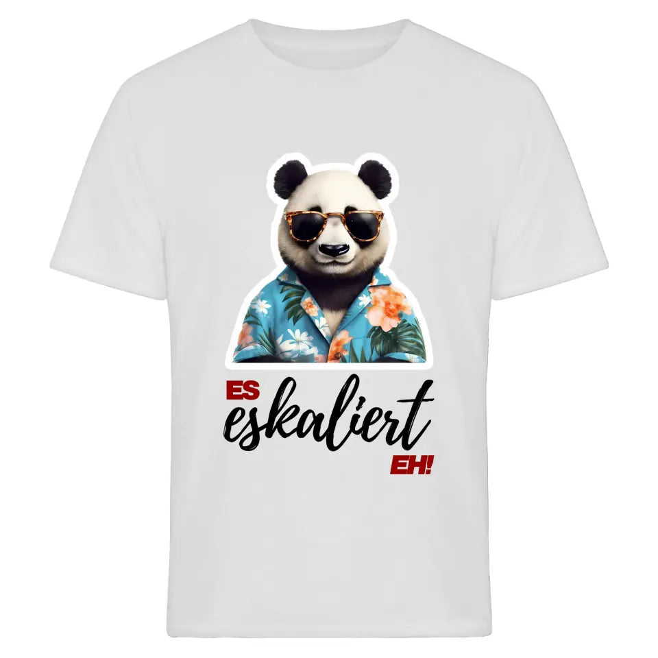 Es Eskaliert Eh - personalisiertes Malle Shirt mit Name - Llama, Katze, Bär, Panda, Flamingo - Mallorca T-Shirt