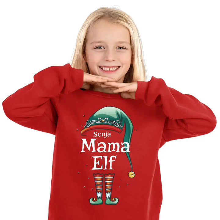 Elfen Familie - Personalisierbar - mit Namen & Familienmitglied - Pullover, Hoodies, T-Shirts & Tassen