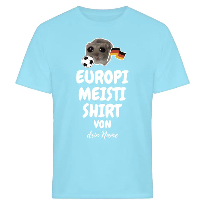 Europi Meisti Shirt mit Name - Damen, Herren - Nachthemd - Sad Hamster - Hamsti