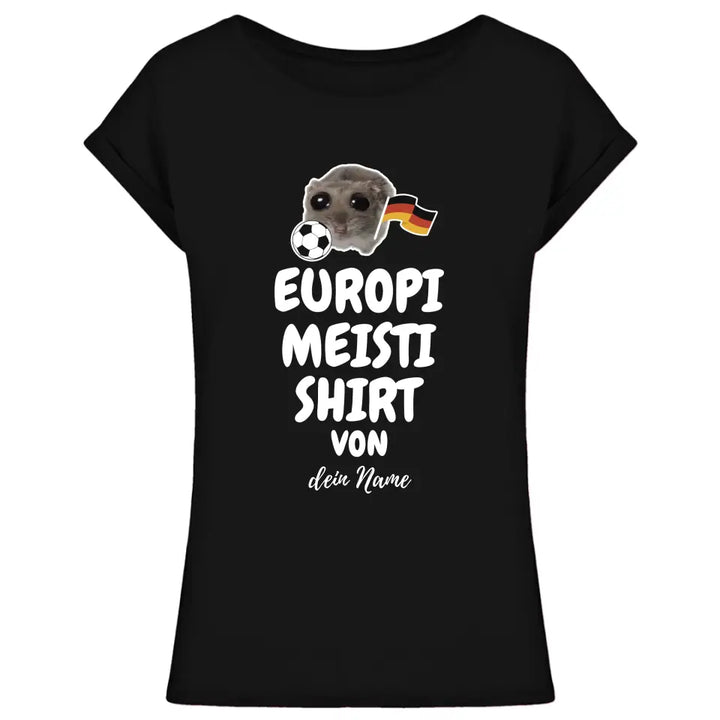 Europi Meisti Shirt mit Name - Damen, Herren - Nachthemd - Sad Hamster - Hamsti