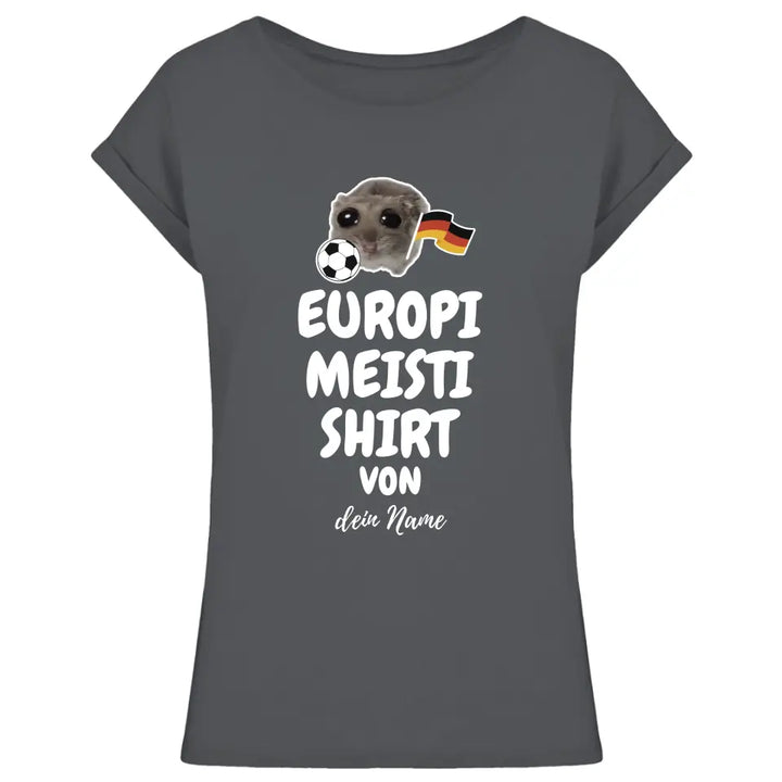 Europi Meisti Shirt mit Name - Damen, Herren - Nachthemd - Sad Hamster - Hamsti