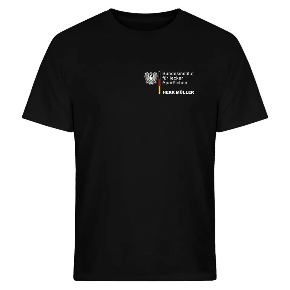Bundesinstitut für lecker Aperölchen - personalisierbar mit Name - Aperol T-Shirt - Words on Shirts