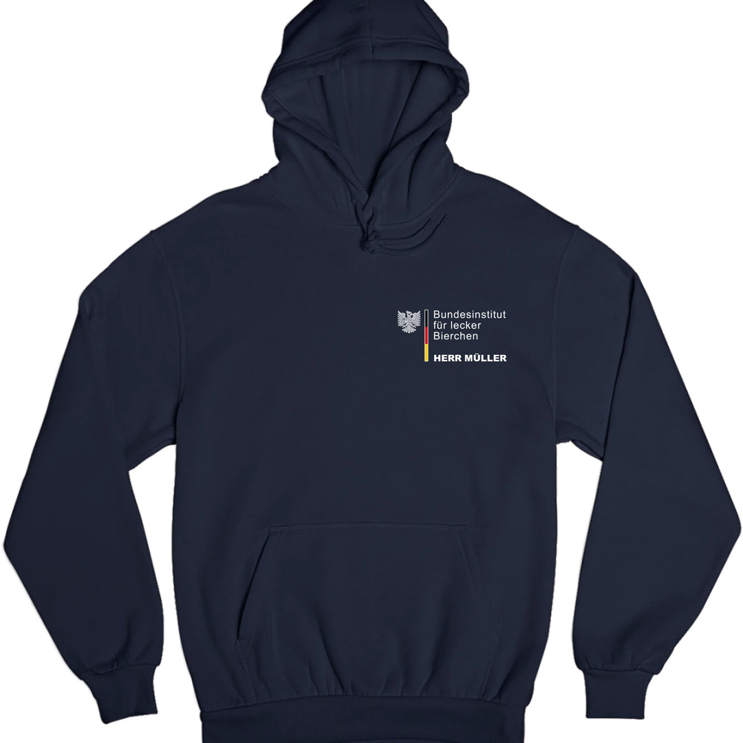 Bundesinstitut für lecker Bierchen - personalisierbar mit Name - T-Shirt, Hoodie, Tasse - Words on Shirts
