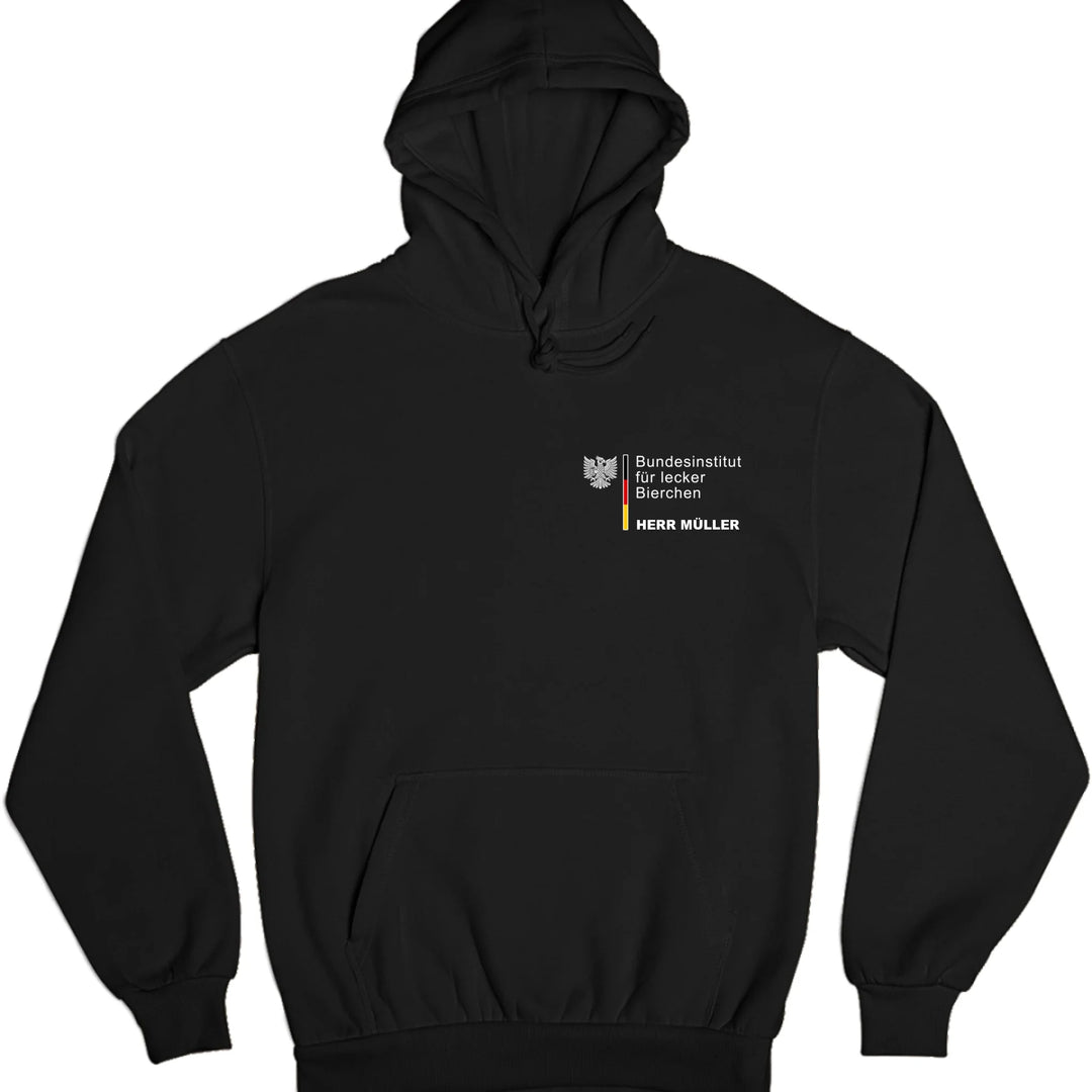 Bundesinstitut für lecker Bierchen - personalisierbar mit Name - T-Shirt, Hoodie, Tasse