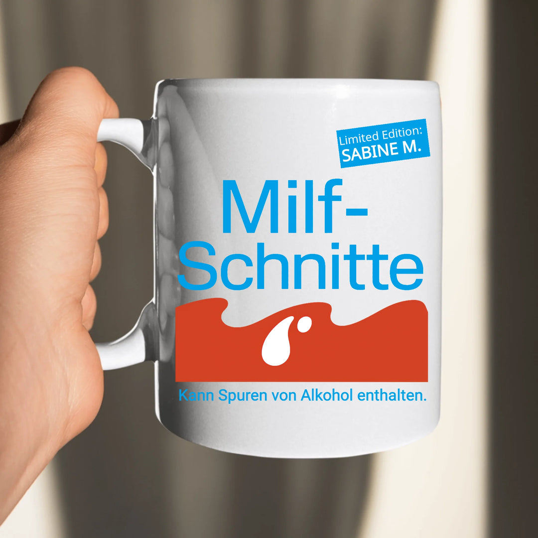 MILFSCHNITTE Tasse - personalisierbar mit Name
