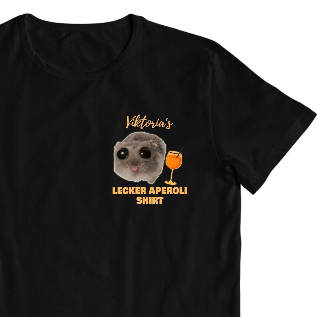 Hamsti - Lecker Aperoli Shirt - personalisierbar mit Name