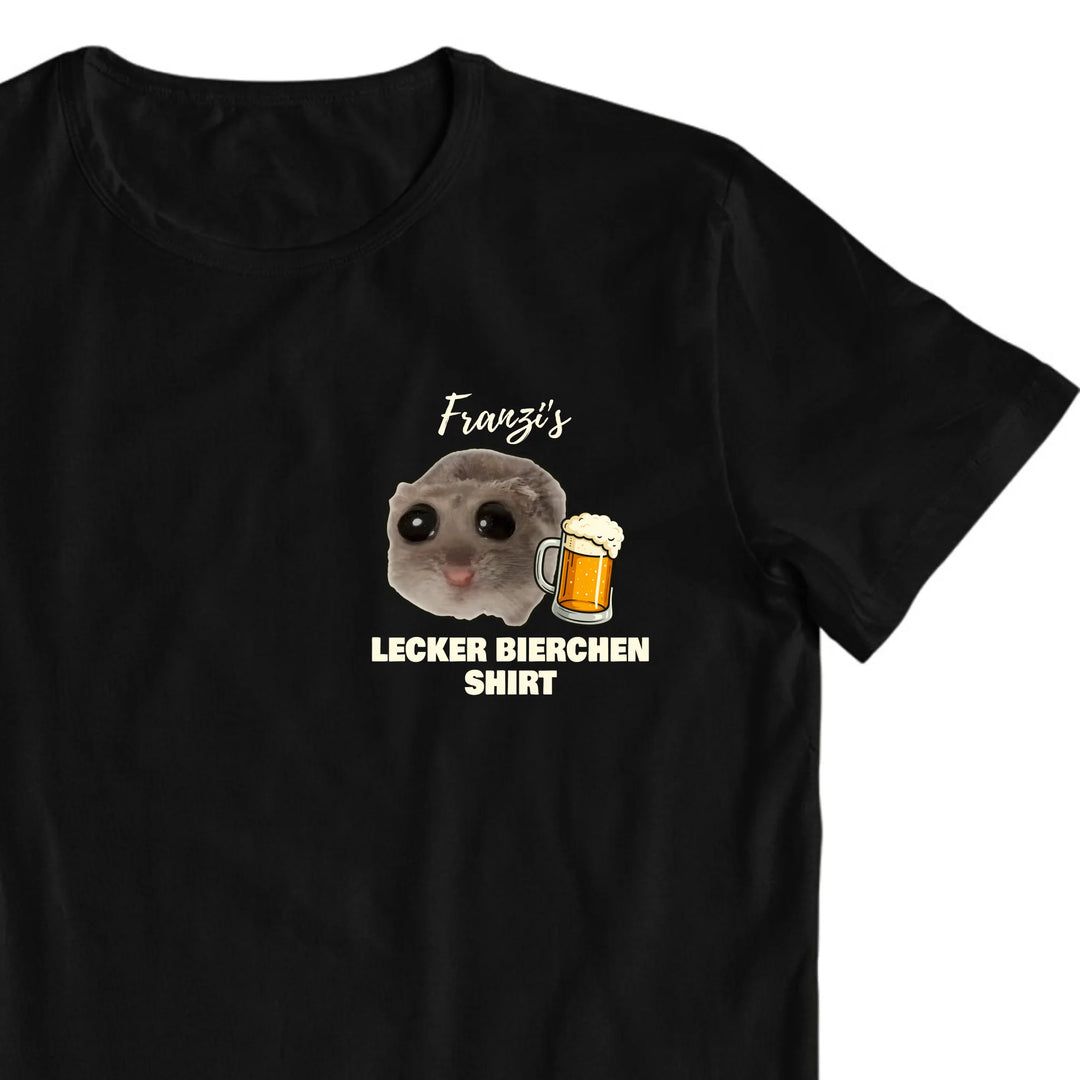 Hamsti - Lecker Bierchen Shirt - personalisierbar mit Name