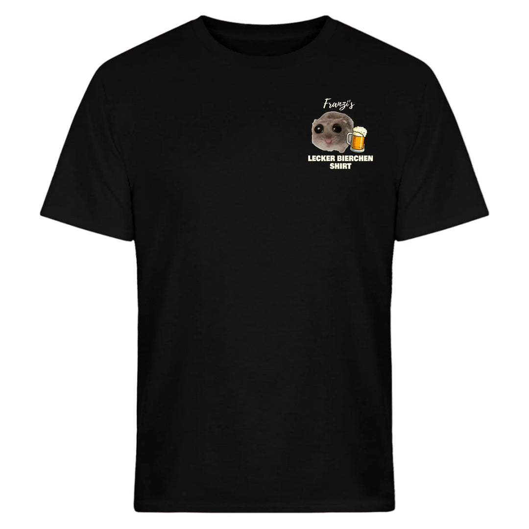 Hamsti - Lecker Bierchen Shirt - personalisierbar mit Name