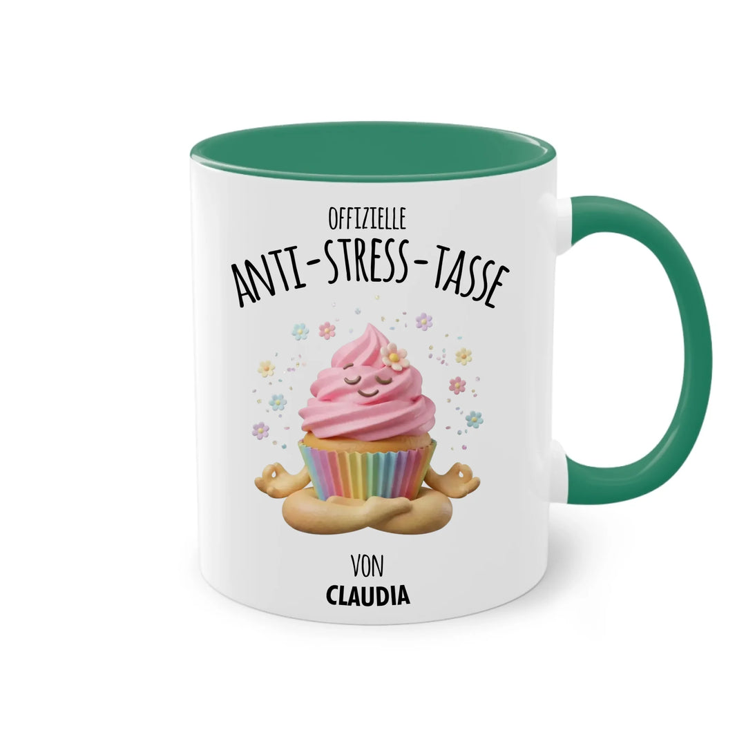 Personalisierte offizielle Anti-Stress Tasse "Soul Food" – Lustiges Geschenk mit Namen (Donut, Pizza, Burger & mehr)