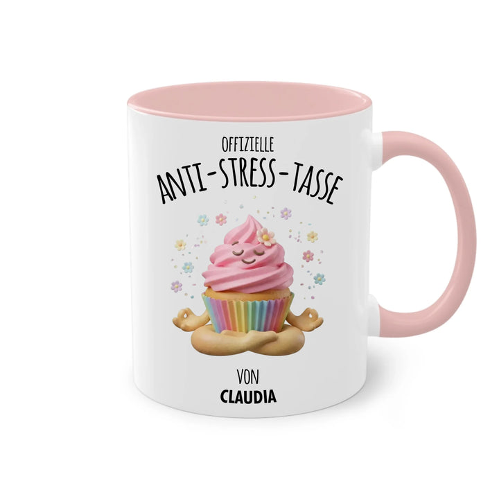 Personalisierte offizielle Anti-Stress Tasse "Soul Food" – Lustiges Geschenk mit Namen (Donut, Pizza, Burger & mehr)