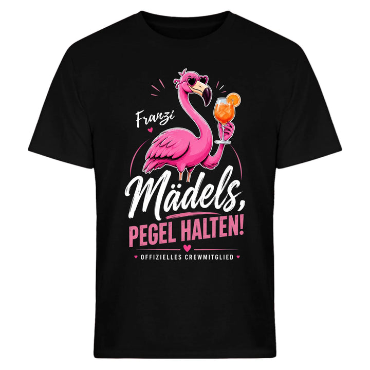 Flamingo - Pegel halten - personalisiert mit Name & Drink